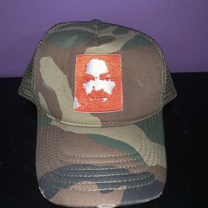 Charles Manson camo/mesh hat
